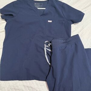 Figs navy Blue Scrub SET